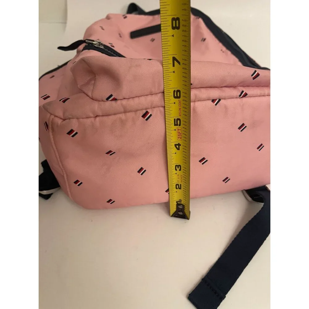 Tommy Hilfiger Pink Portland‎ Navy Blue Large Backpack Laptop Case School Bag